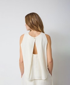 Dames top ecru