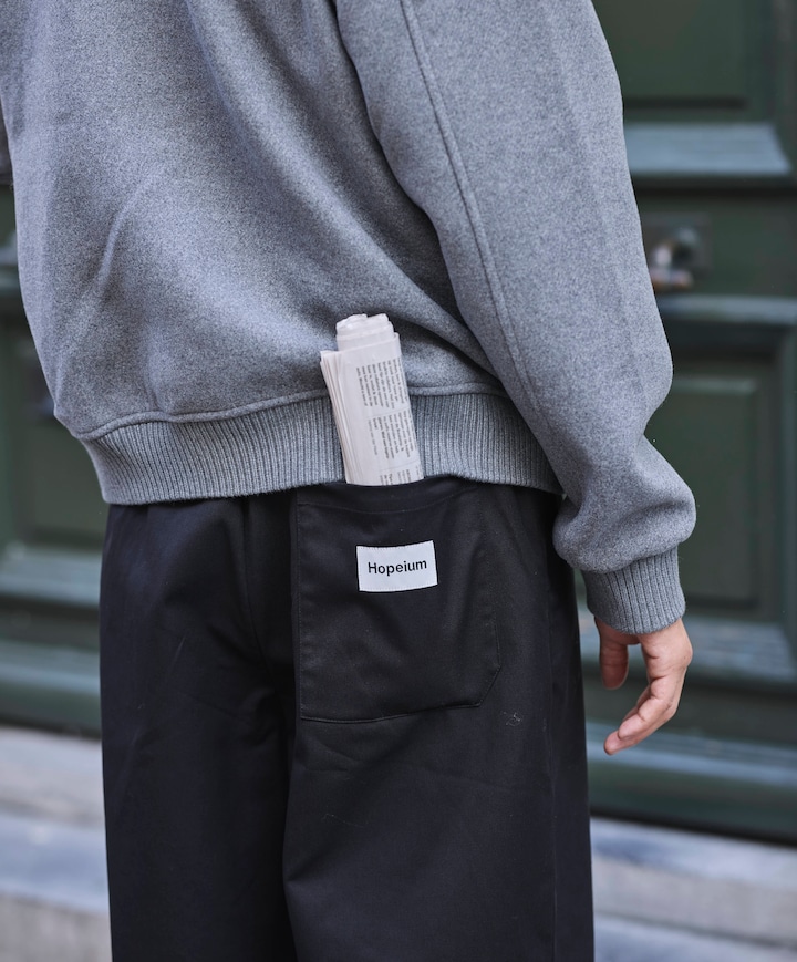 Cotton Twill heren pantalon zwart