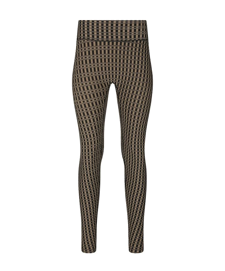 Fleurie W Printed dames tights bruin
