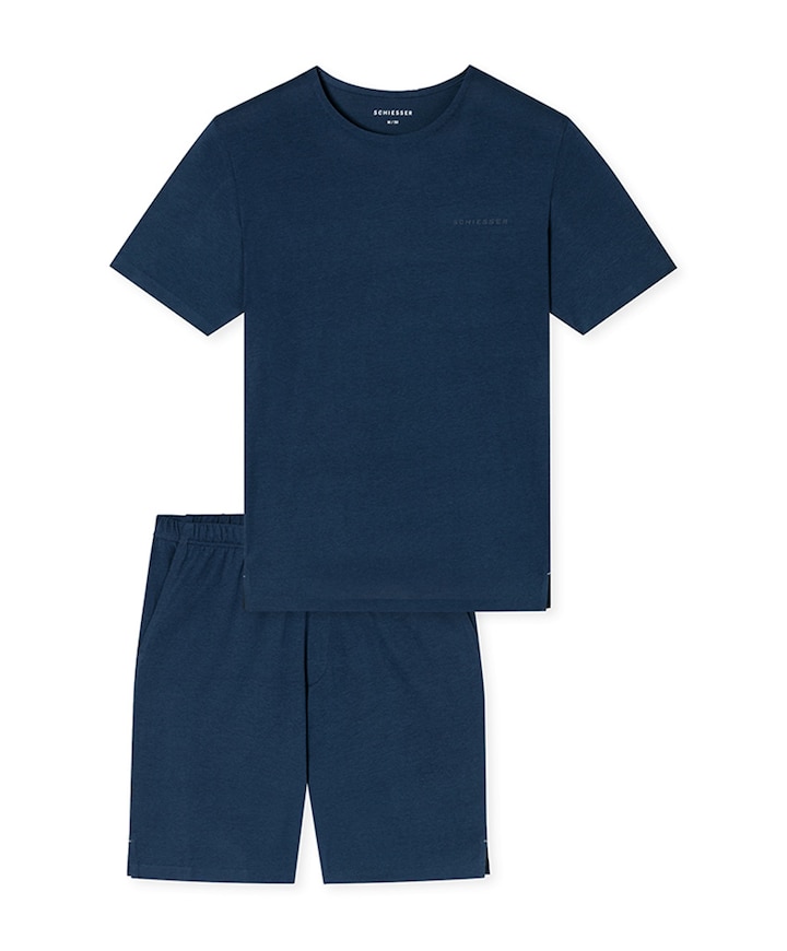 Heren pyjamaset blauw