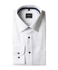 Heren overhemd lange mouw wit