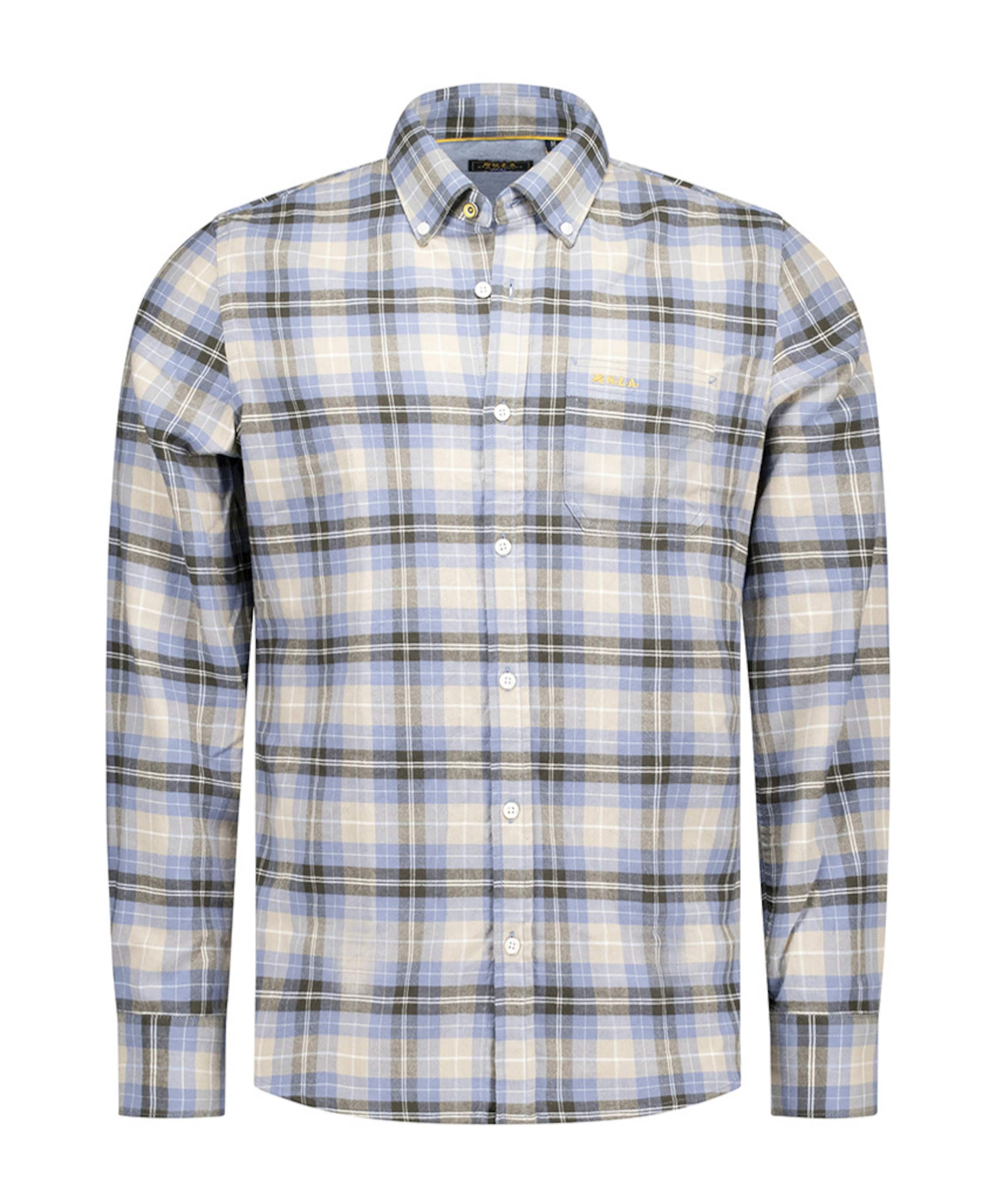 Overhemd lange mouw blauw