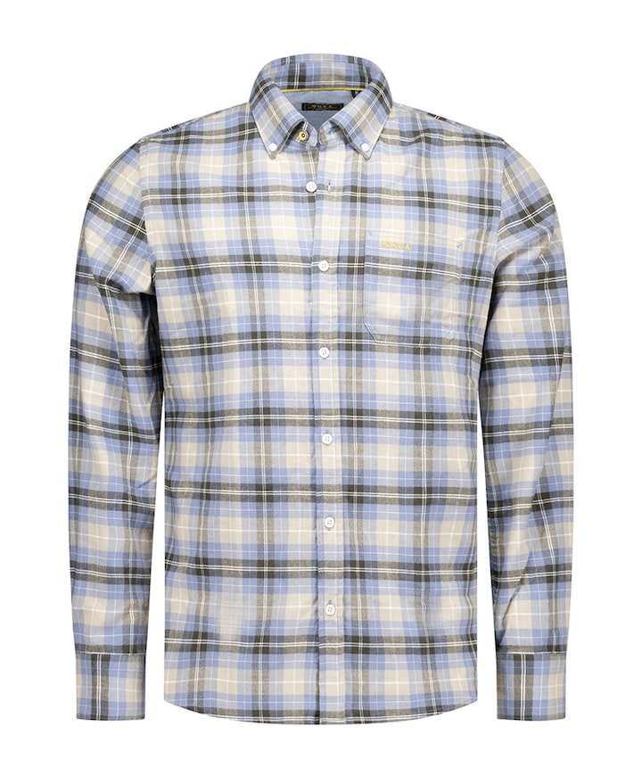 Overhemd lange mouw blauw