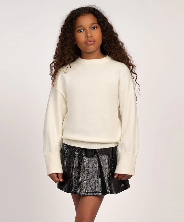 Meisjes sweater ecru