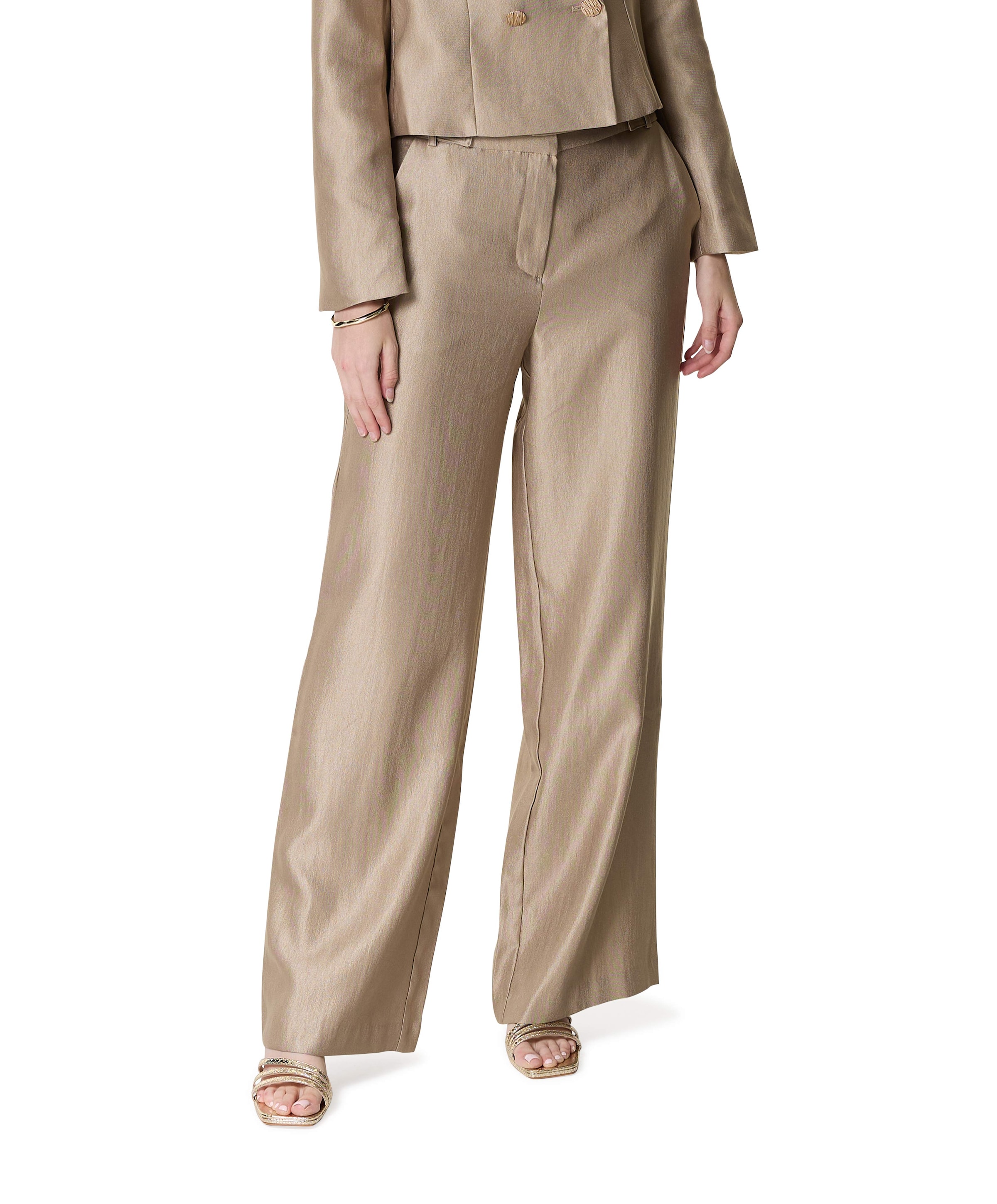 Trouser dames pantalon goud