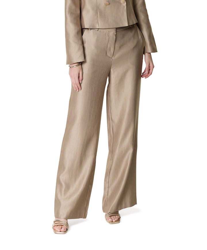 Trouser dames pantalon goud