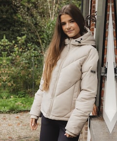 Meisjes jas beige