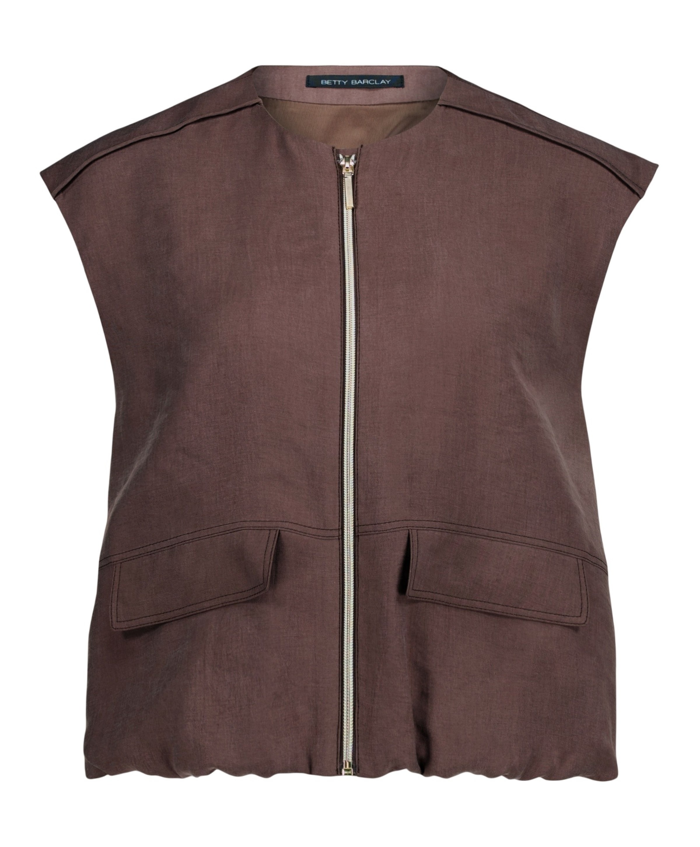 Dames gilet bruin
