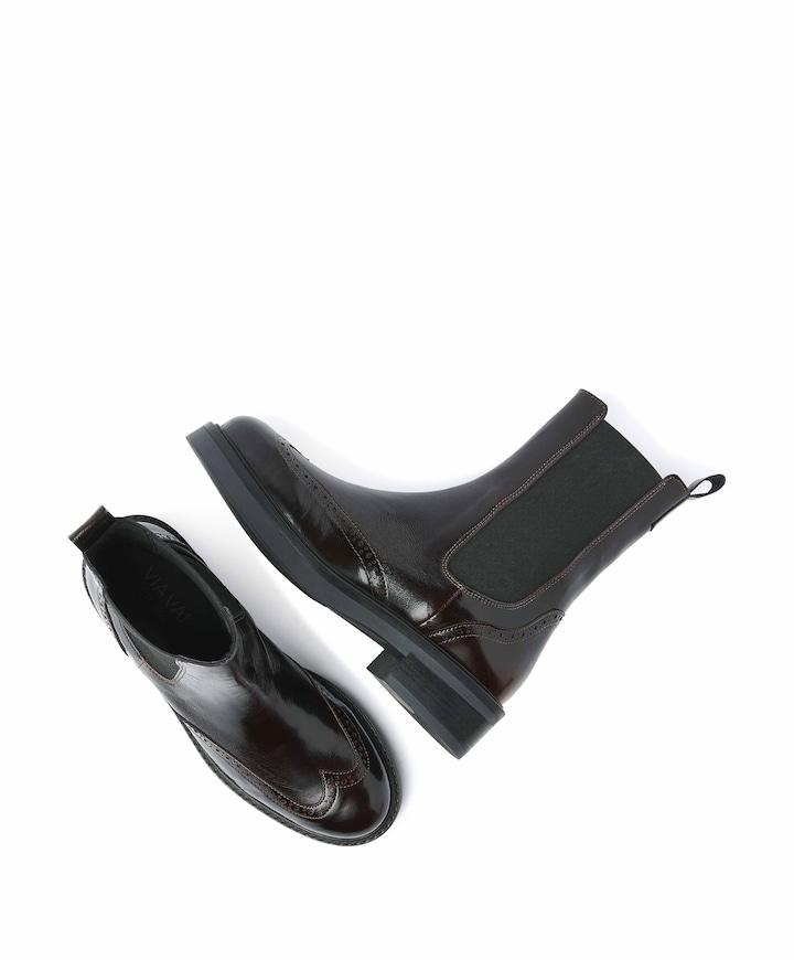 Lucia Gina dames enkellaarzen bruin