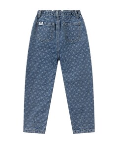 tapered bull denim broek  blauw