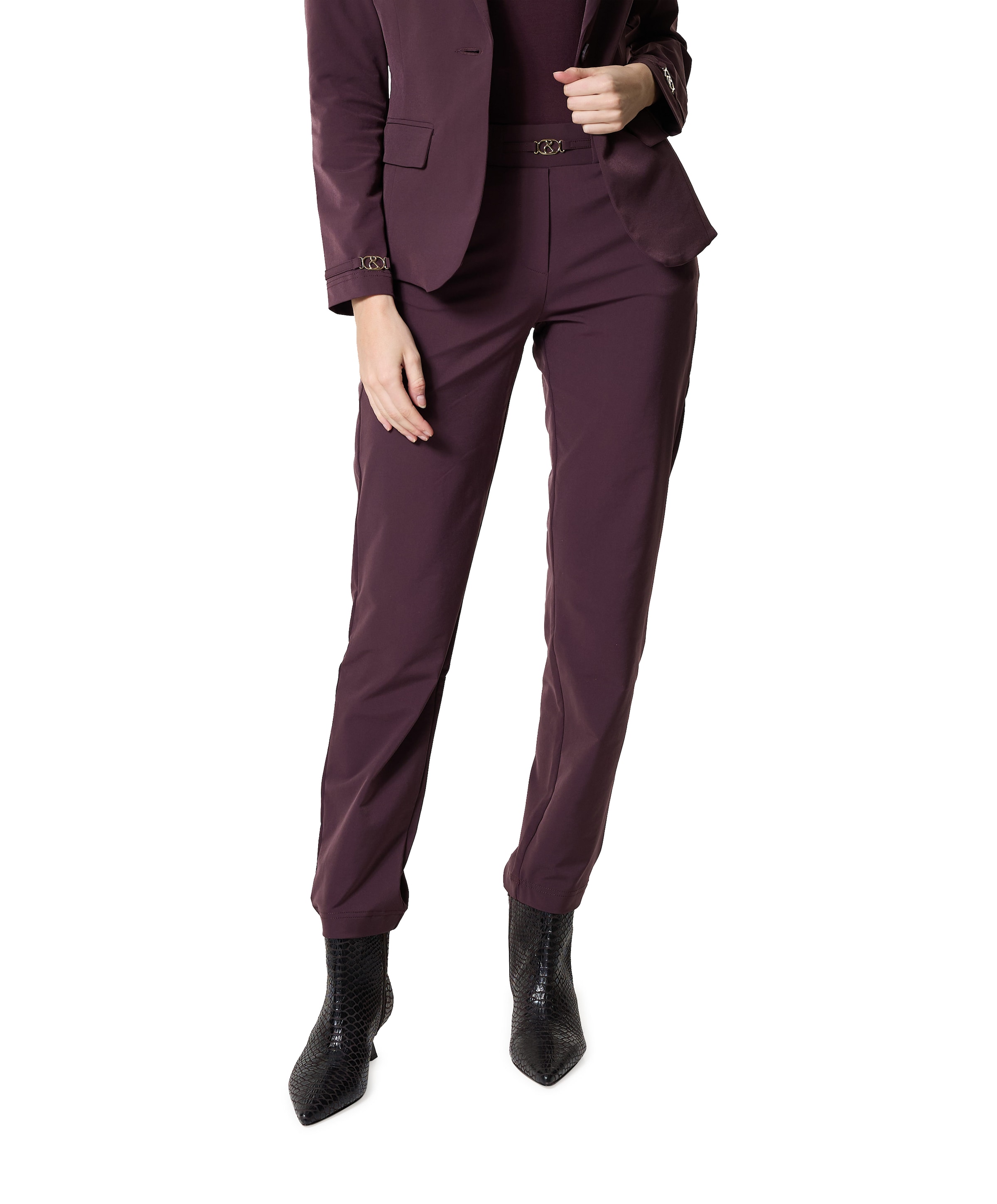 POLA TRAVEL dames broek paars