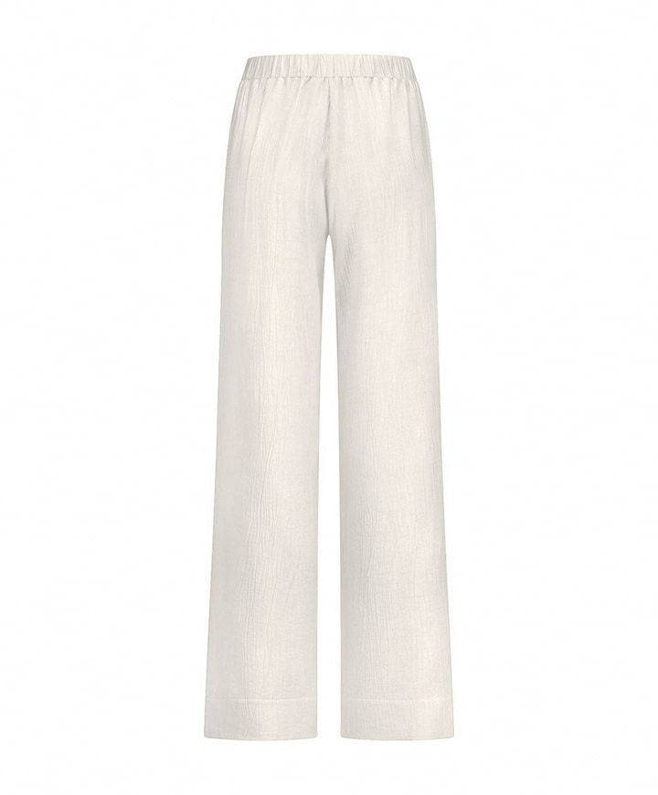 Grace linen look broek ecru