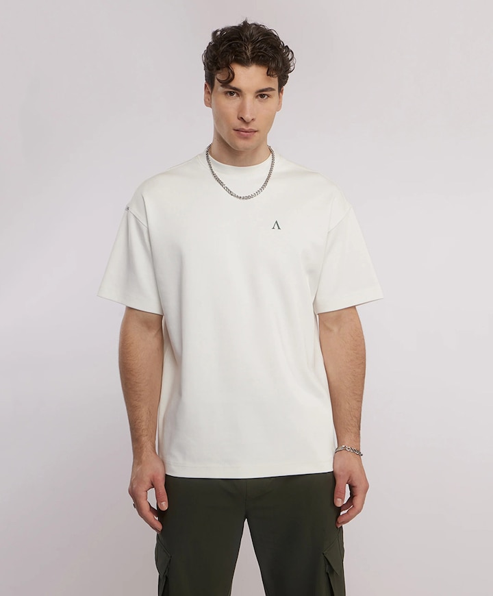 Heren T-shirt ecru
