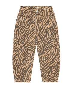 Barrel Fit Animal meisjes jeans beige