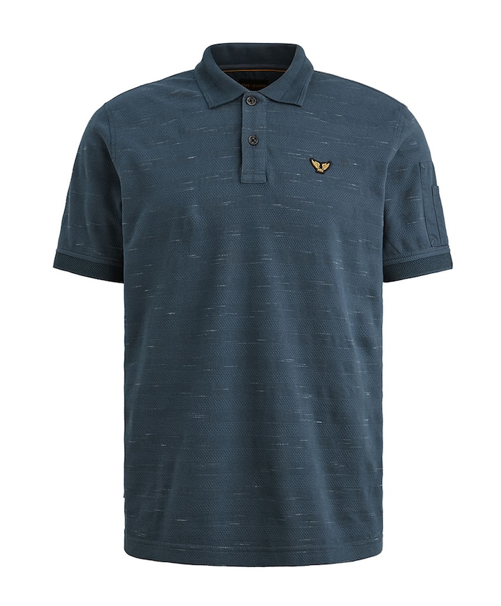 Heren polo blauw