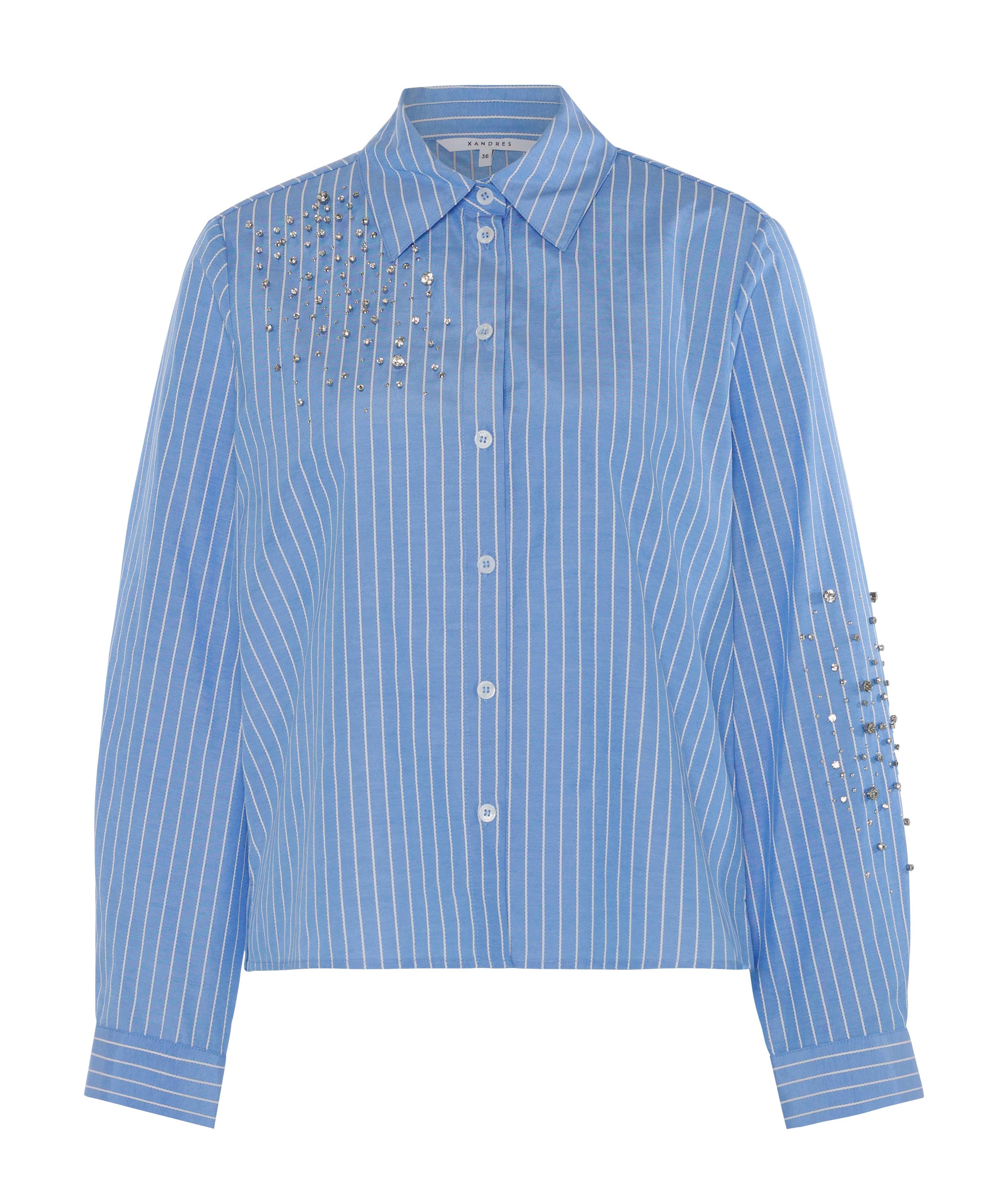 Dames blouse blauw