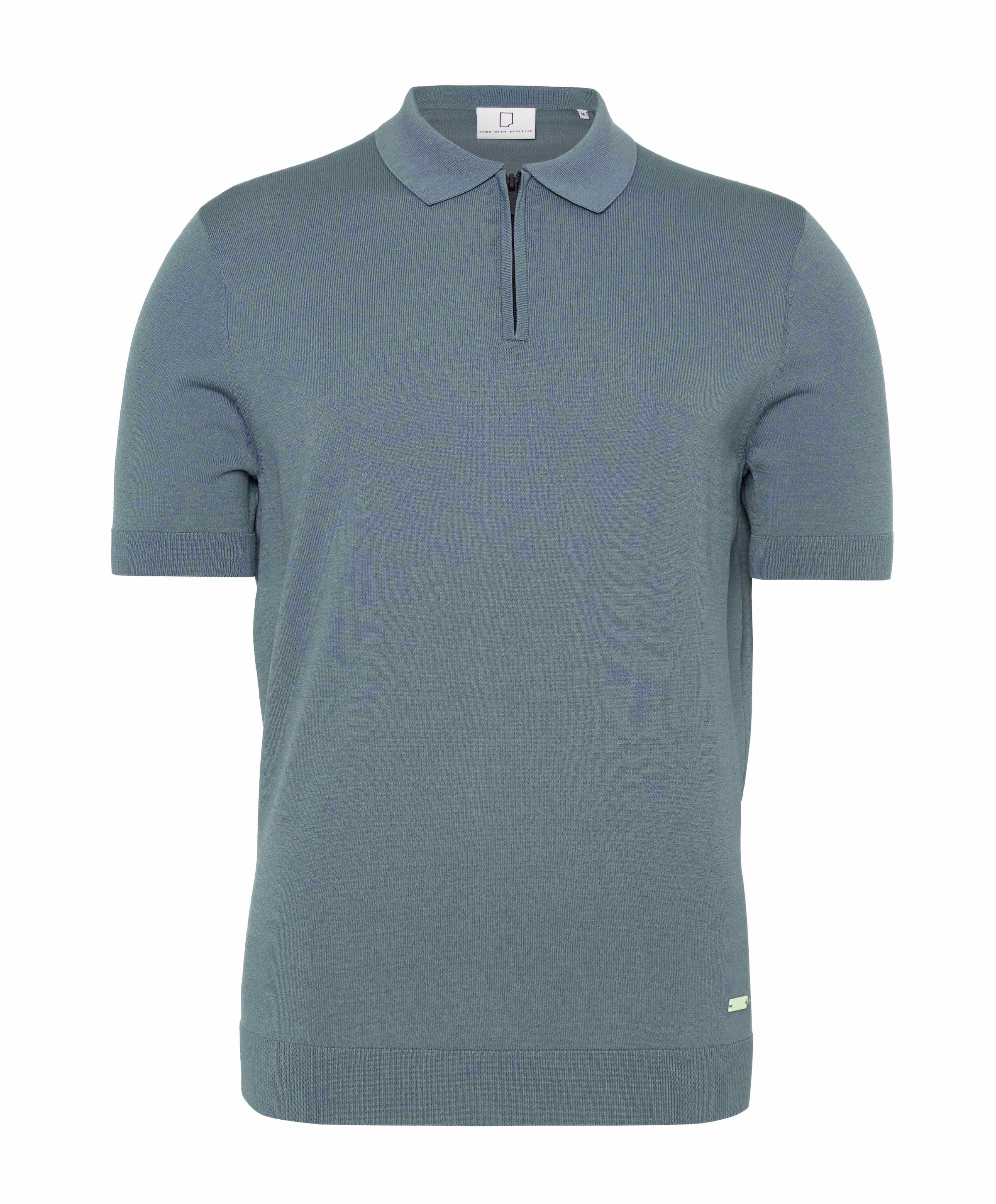 Heren polo blauw