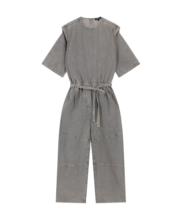 MONA dames jumpsuit grijs