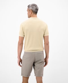Heren polo beige