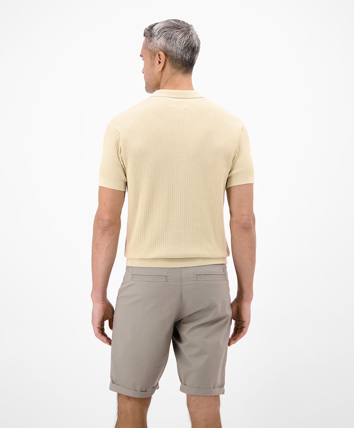 Heren polo beige