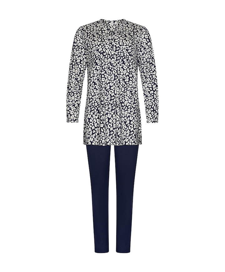 Dames pyjamaset blauw