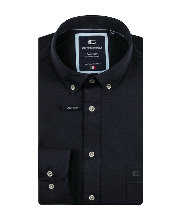 Overhemd lange mouw blauw