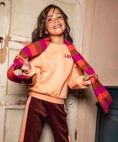 Meisjes sweater oranje