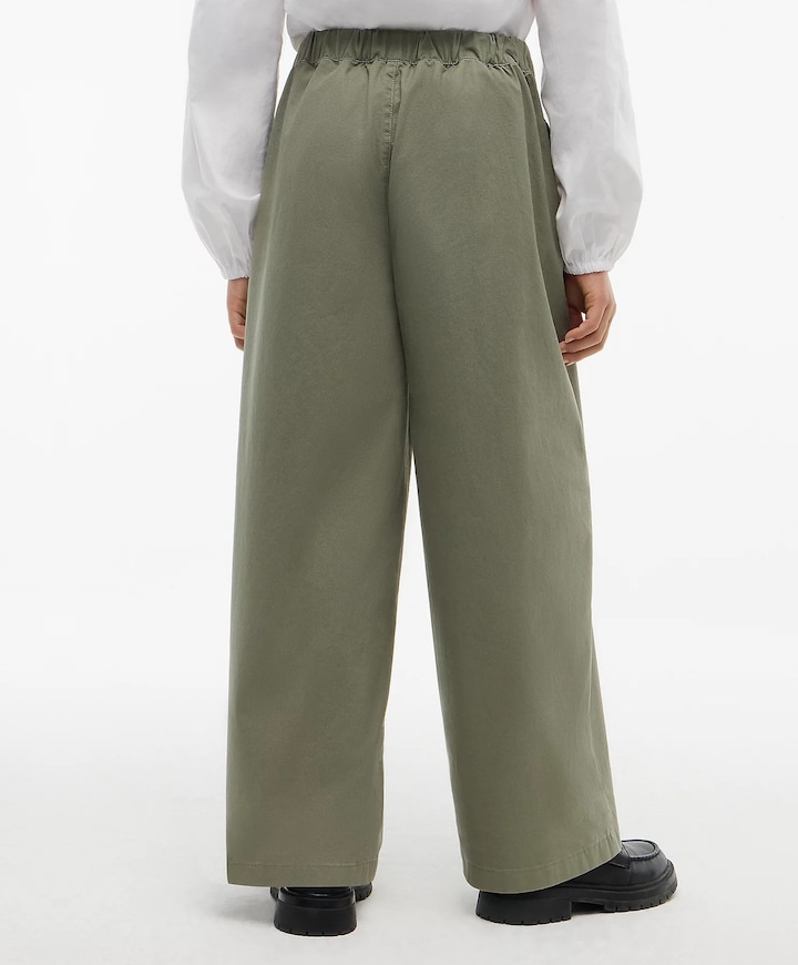 WIDE LEG PANTS meisjes broek groen