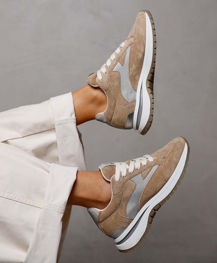 Usher Riggs dames sneakers beige