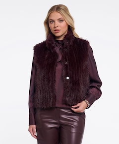Dames gilet bordeaux