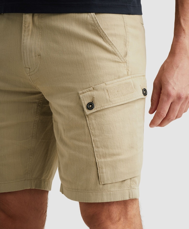 ENGINE CARGO SHORTS SLUB TWILL GD heren korte broek groen