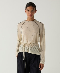 Dames longsleeve ecru