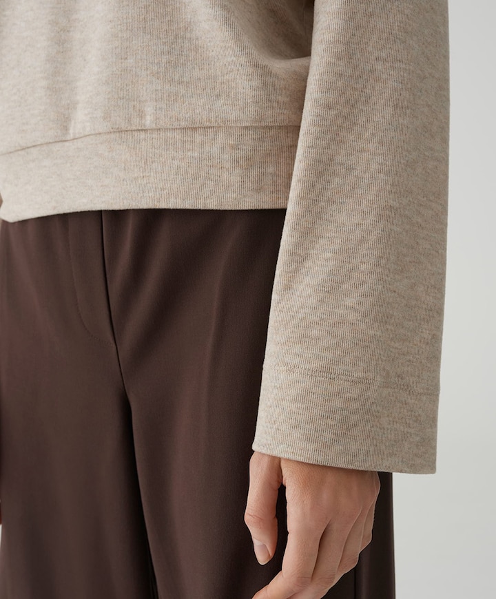 Dames longsleeve beige