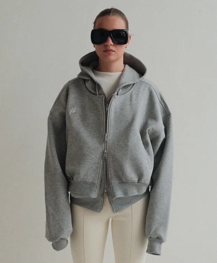 Dames vest grijs