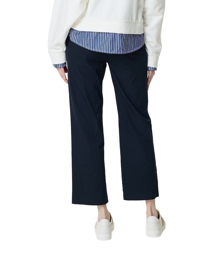 Scarlet Wide Leg 6/8 dames broek blauw
