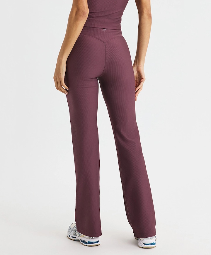 Ribbed R Flare HW Tight tight paars