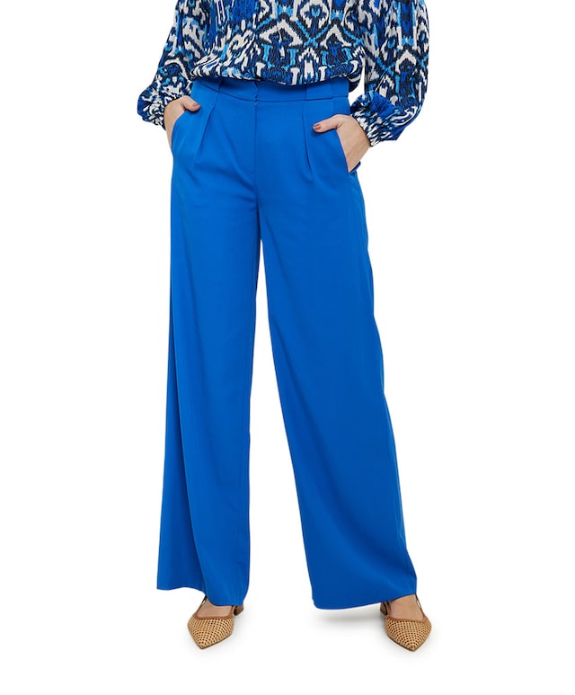 trousers stretch broek blauw