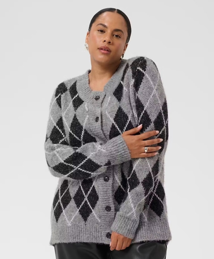 Dames vest grijs