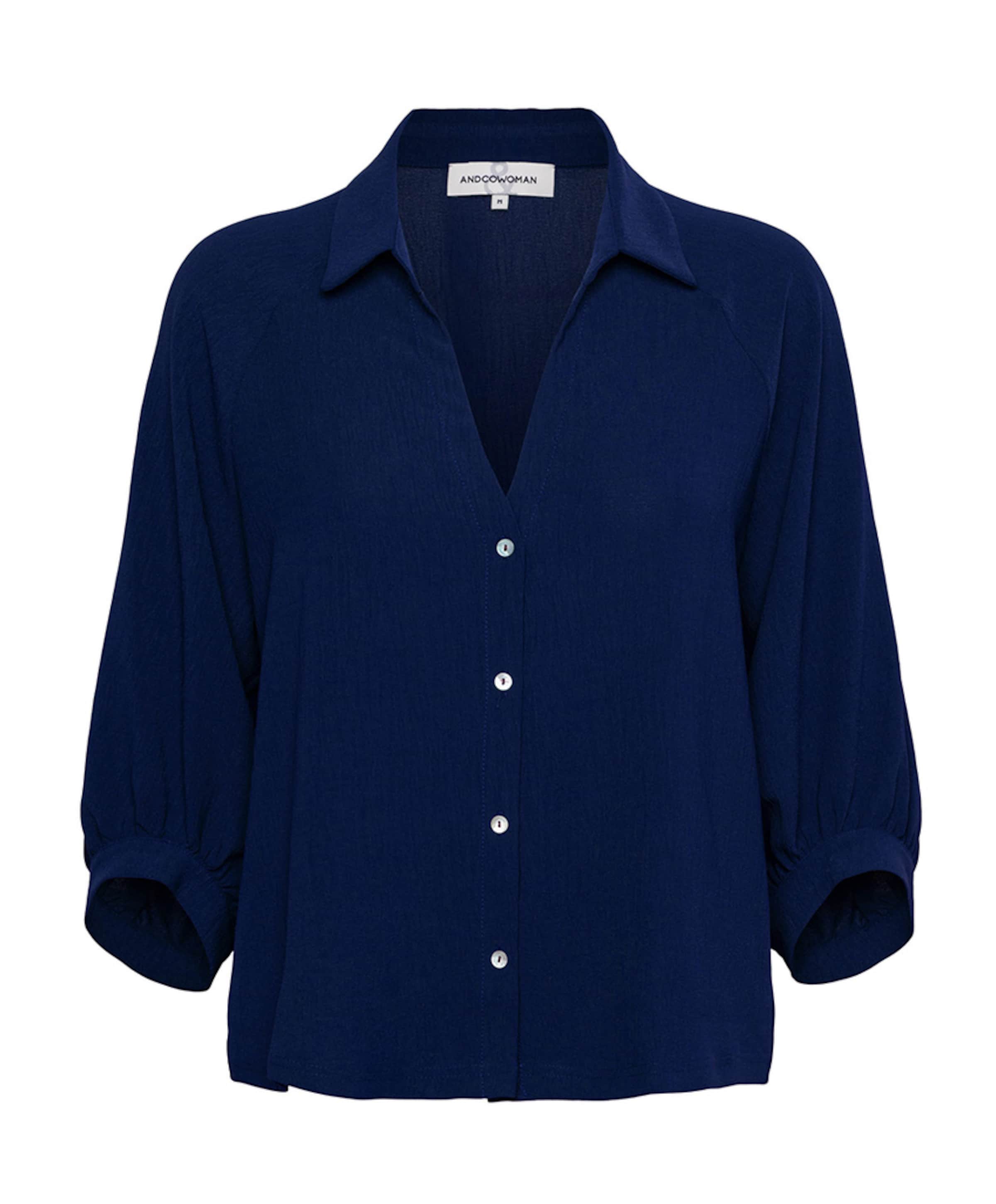 Dames blouse blauw