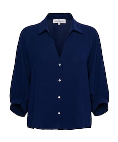 Dames blouse blauw