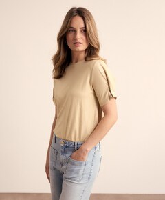 Dames T-shirt beige
