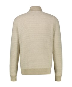 Heren trui met rits beige