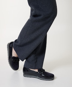 dames instappers blauw