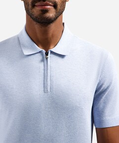 Heren polo blauw