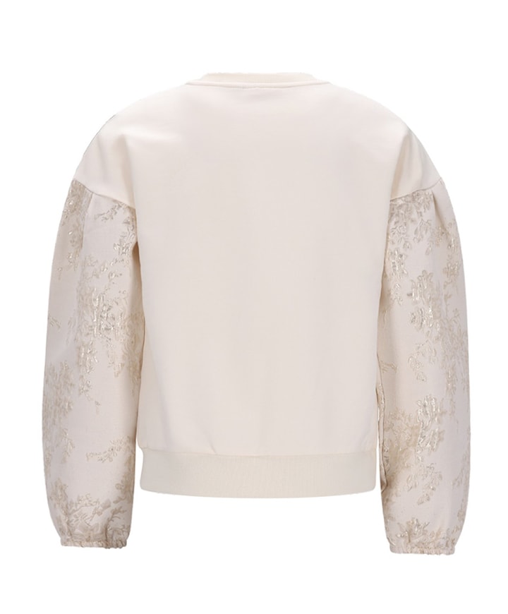 Meisjes sweater ecru