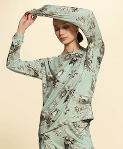 Dames pyjamatop groen