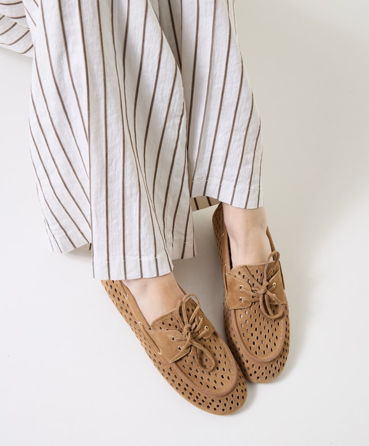 dames loafers bruin