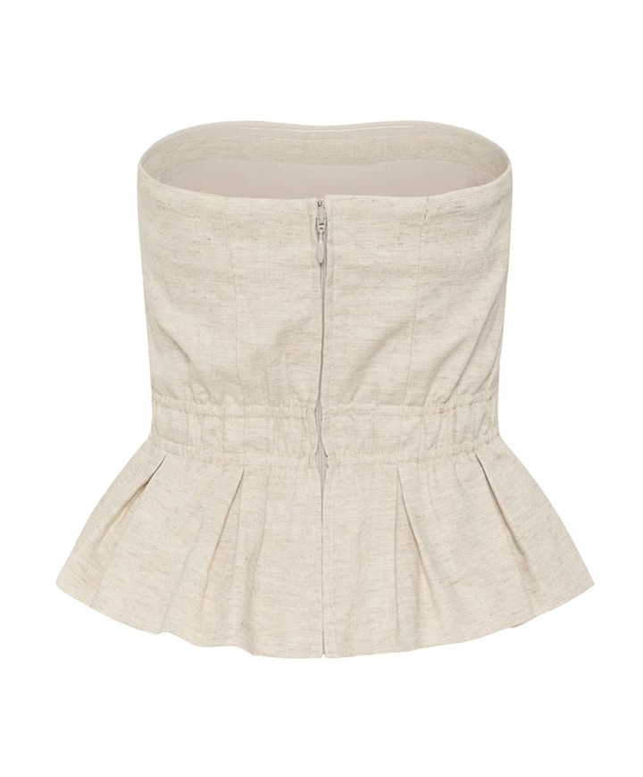 Dames top beige