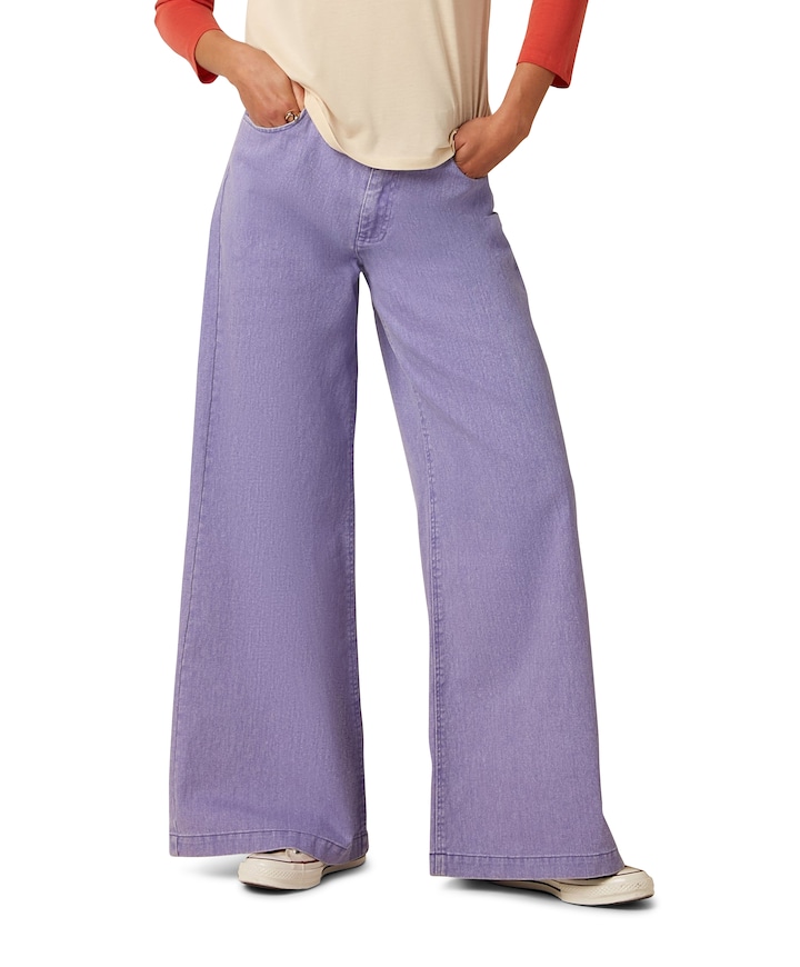 Peppa Colored dames jeans paars