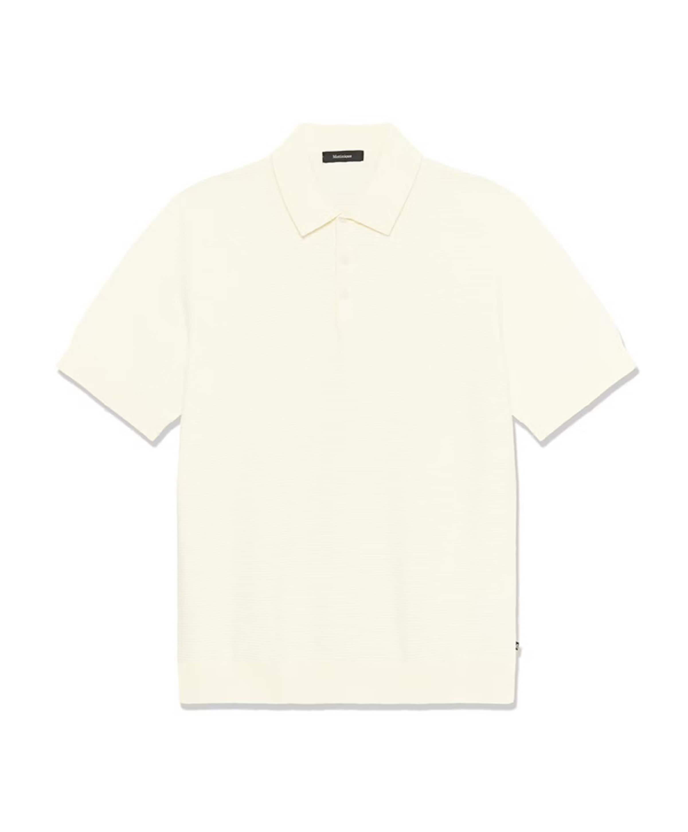 Heren polo ecru
